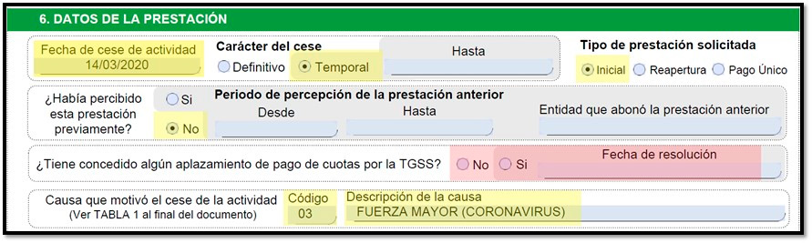 Modelo Carta Cese De Actividades